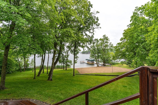 2913 125th St, Island Lake Twp, MN 56651 - view of grassy yard featuring a water view