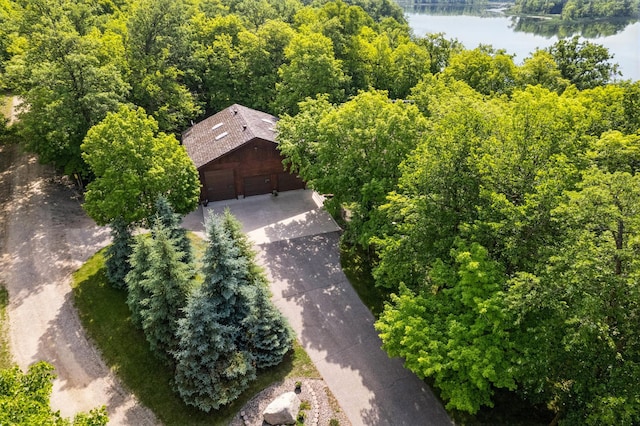 2913 125th St, Island Lake Twp, MN 56651 - aerial view of property and surrounding area featuring a large body of water and a forest