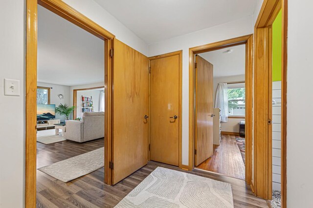 211 Viola St, Mankato, MN 56001 - hallway featuring light wood-style flooring