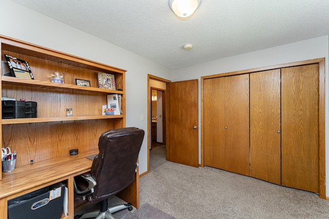 3714 8th St NW, Rochester, MN 55901 - home office featuring carpet floors and a textured ceiling