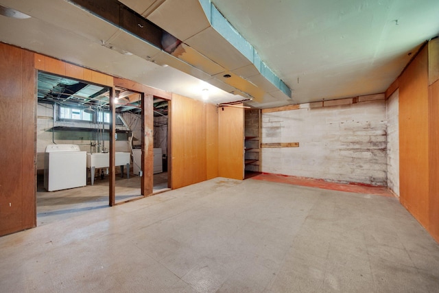 3736 Park Ave, Minneapolis, MN 55407 - basement with washer / dryer