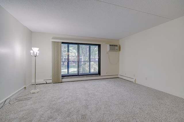 10521 Cedar Lake Rd Unit 208, Minnetonka, MN 55305 - unfurnished room featuring a wall mounted AC, a textured ceiling, and carpet
