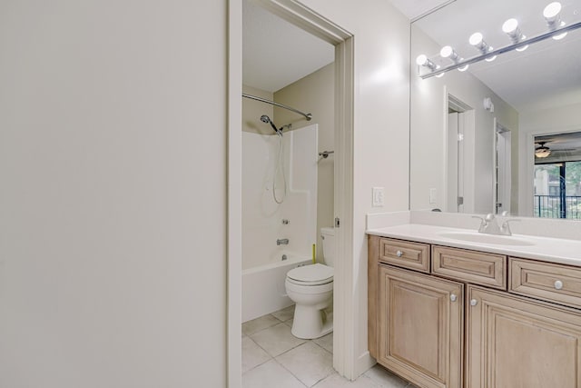 10521 Cedar Lake Rd Unit 208, Minnetonka, MN 55305 - bathroom featuring vanity, tile patterned floors, and shower / tub combination