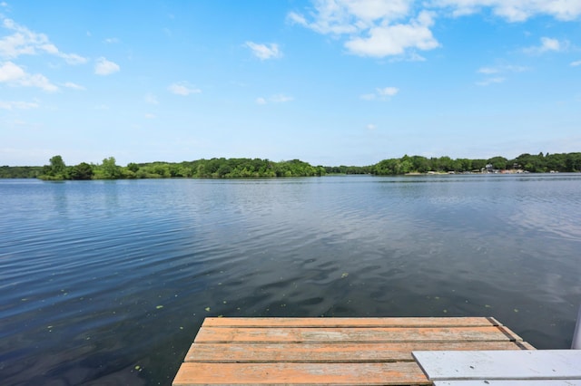 20963 Eagle Ct, Munson Twp, MN 56368 - dock area featuring a water view