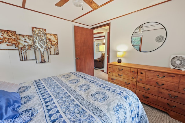20963 Eagle Ct, Munson Twp, MN 56368 - carpeted bedroom featuring ceiling fan