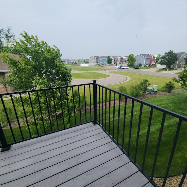 2238 Rolling Green Trl, North Mankato, MN 56003 - wooden deck featuring a residential view and a yard