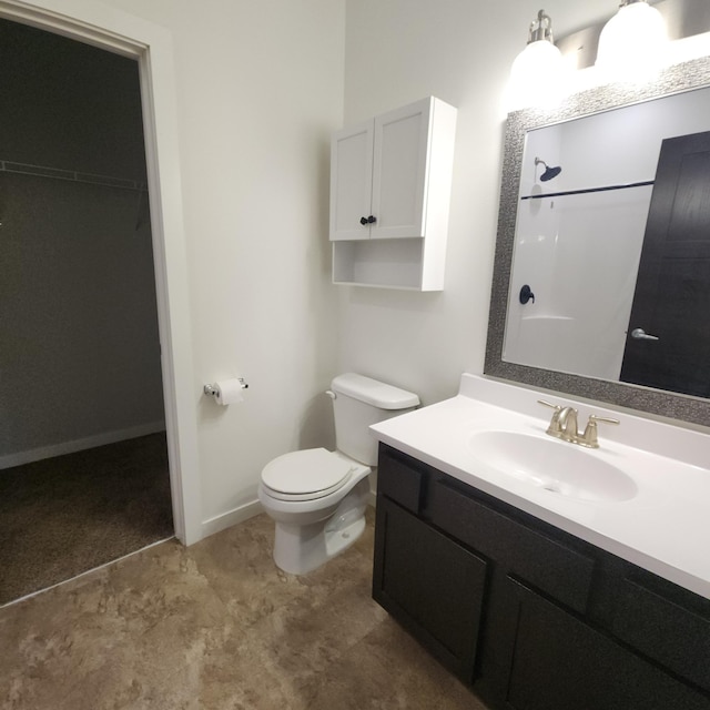 2238 Rolling Green Trl, North Mankato, MN 56003 - bathroom with vanity, a shower, and a walk in closet