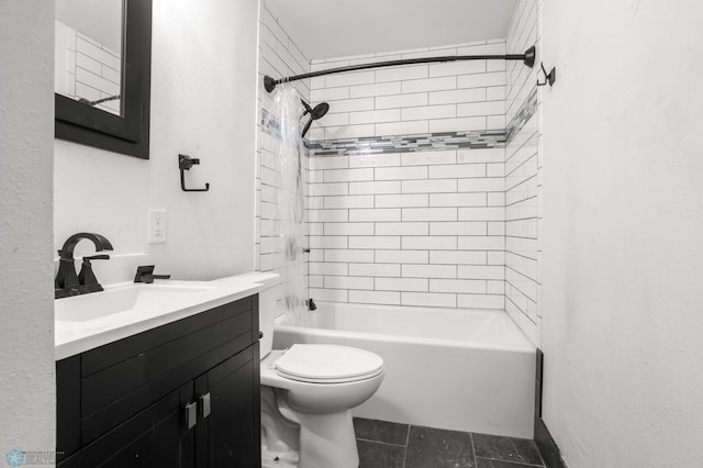 1709 13th Ave S, Fargo, ND 58103 - full bathroom featuring bathtub / shower combination, vanity, and tile patterned flooring