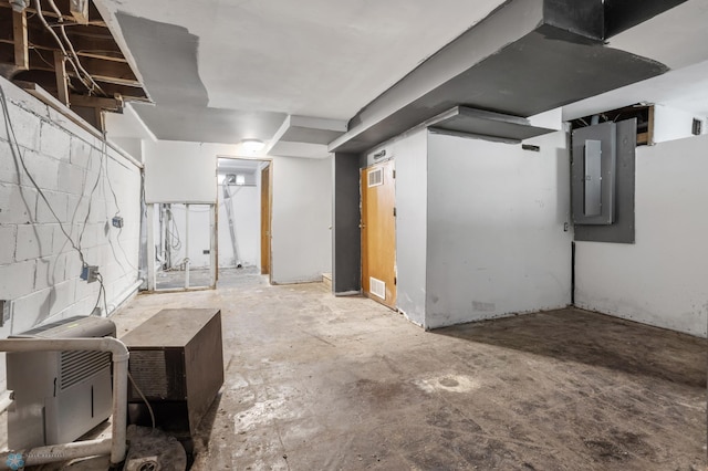 1709 13th Ave S, Fargo, ND 58103 - unfinished below grade area featuring electric panel