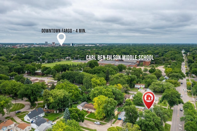 1709 13th Ave S, Fargo, ND 58103 - bird's eye view