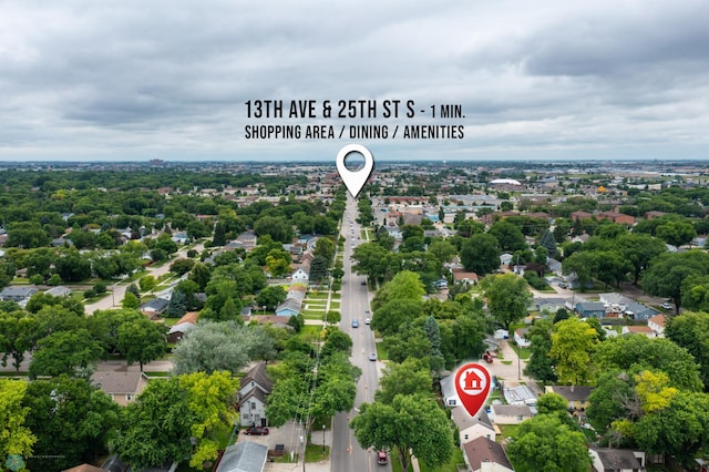 1709 13th Ave S, Fargo, ND 58103 - aerial view of residential area