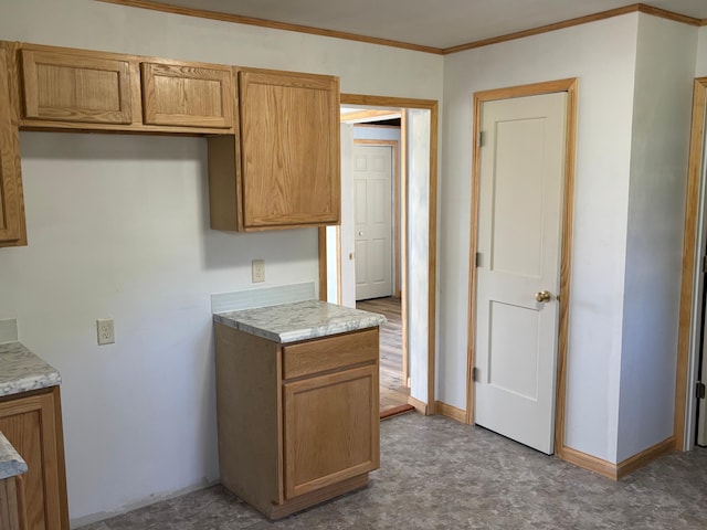 127 1st St NE, Cass Lake, MN 56633 - kitchen with light countertops and ornamental molding