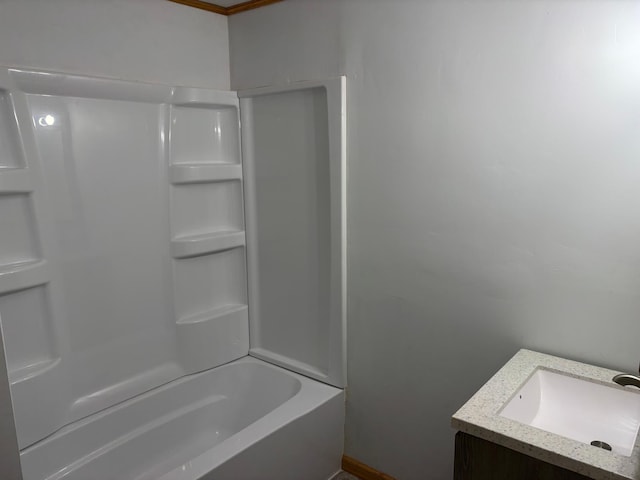127 1st St NE, Cass Lake, MN 56633 - full bathroom with vanity and tub / shower combination