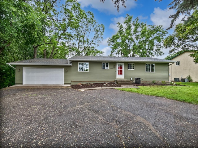 13505 63rd Ave N, Maple Grove, MN 55311 - ranch-style home with an attached garage, driveway, and a front lawn