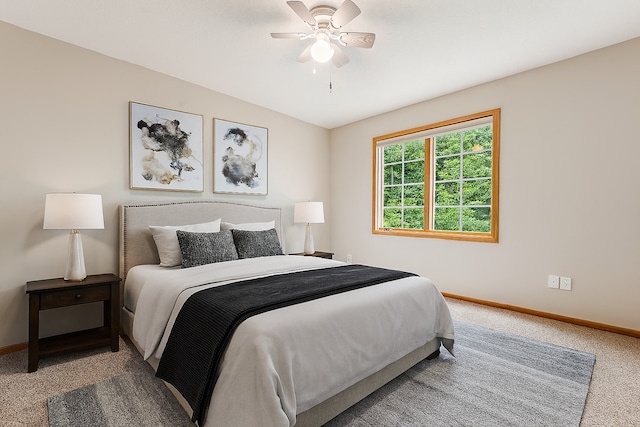 5401 River Oak Dr, Savage, MN 55378 - bedroom with carpet and ceiling fan