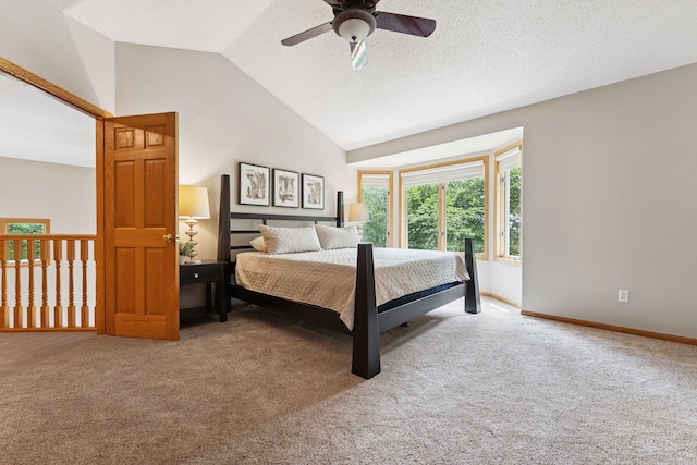 5401 River Oak Dr, Savage, MN 55378 - carpeted bedroom featuring a ceiling fan and high vaulted ceiling
