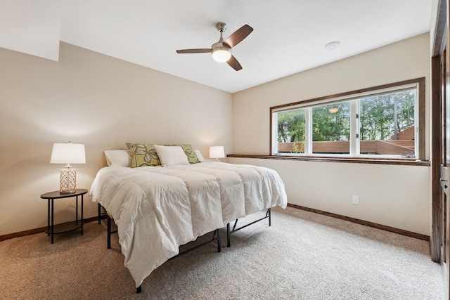 5401 River Oak Dr, Savage, MN 55378 - carpeted bedroom with baseboards and a ceiling fan