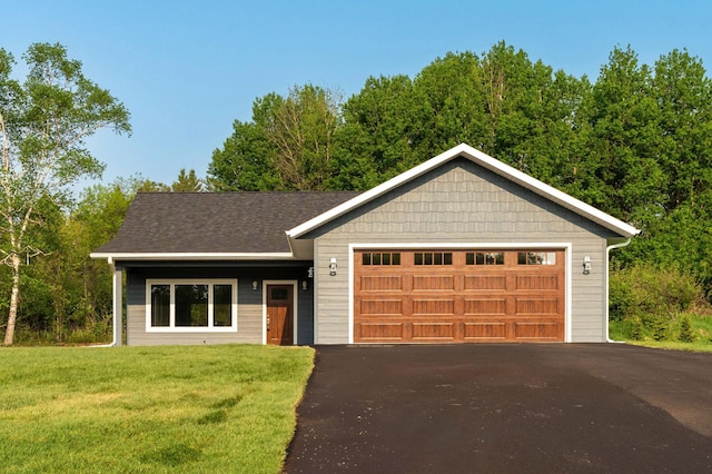 3829 Stebner Rd, Hermantown, MN 55811 - ranch-style house featuring a front lawn and a garage