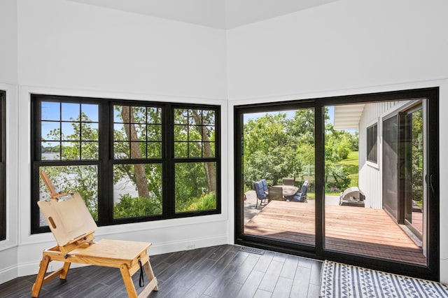 4255 County Road 11 NE, Alexandria, MN 56308 - entryway featuring plenty of natural light and dark wood-style flooring