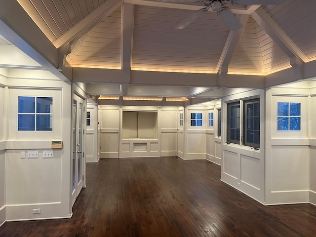 2700 Olde Wood Ct, Minnetonka, MN 55391 - interior space featuring dark wood-style floors and wood ceiling