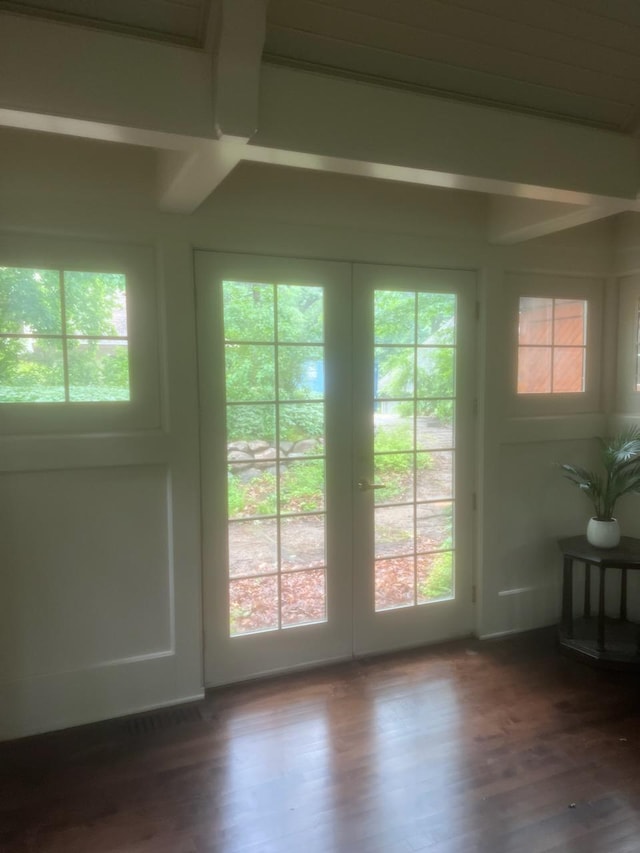2700 Olde Wood Ct, Minnetonka, MN 55391 - entryway featuring french doors and dark wood finished floors