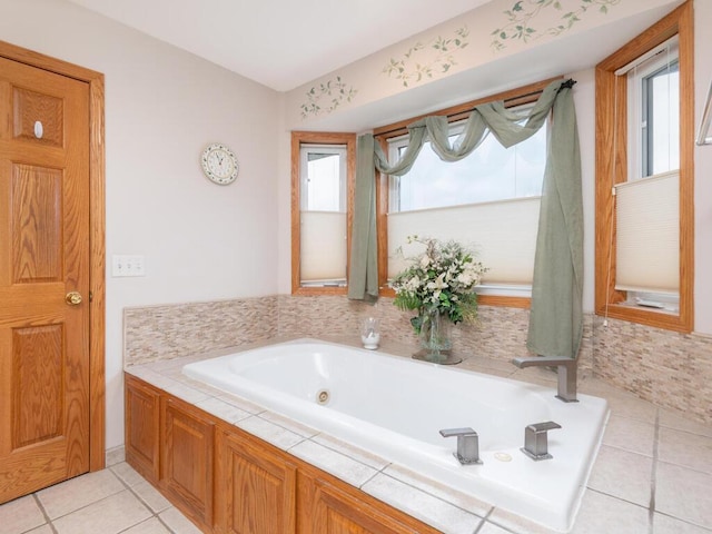 1632 Seashell Ln, Waconia, MN 55387 - full bathroom with tile patterned flooring and a tub with jets
