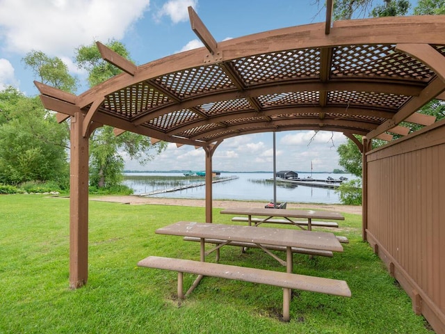 1632 Seashell Ln, Waconia, MN 55387 - view of property's community featuring a water view and a lawn