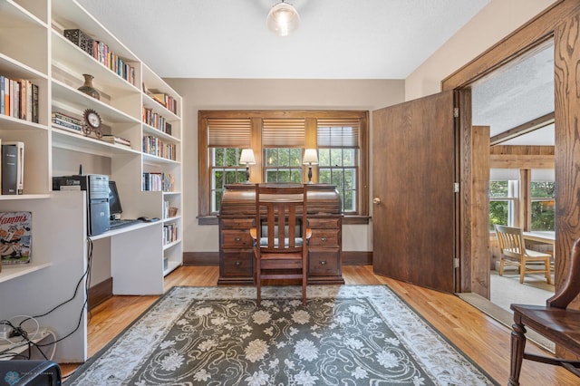 1330 12th St N, Fargo, ND 58102 - office area featuring healthy amount of natural light and light wood-style flooring
