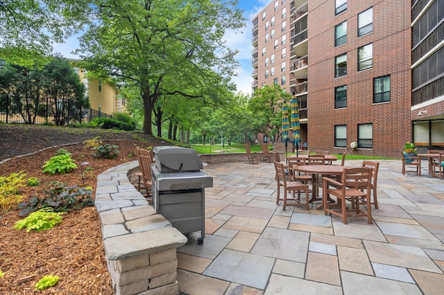 6615 Lake Shore Dr S Unit 803, Richfield, MN 55423 - view of patio / terrace with area for grilling and outdoor dining area