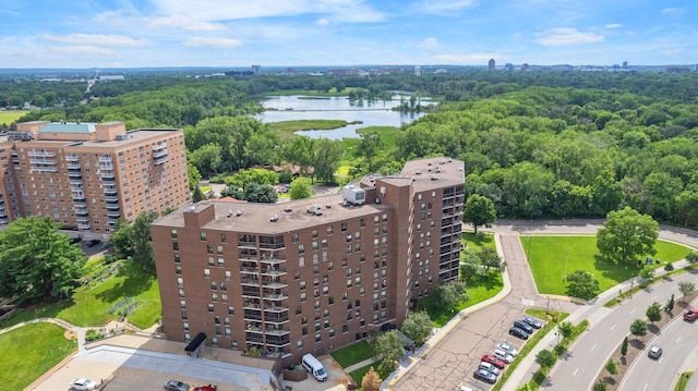 6615 Lake Shore Dr S Unit 803, Richfield, MN 55423 - drone / aerial view of a nearby body of water and apartment complex / building