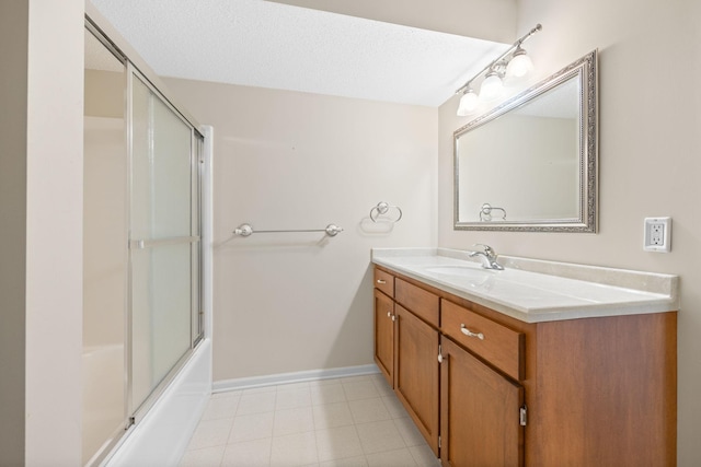 1215 Shore Dr SW, Hutchinson, MN 55350 - full bathroom with vanity and bath / shower combo with glass door
