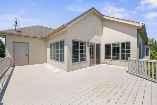 1215 Shore Dr SW, Hutchinson, MN 55350 - view of wooden deck
