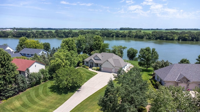 1215 Shore Dr SW, Hutchinson, MN 55350 - drone / aerial view of a nearby body of water and a tree filled landscape