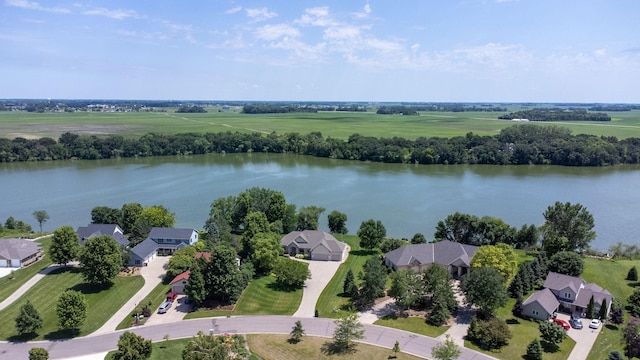 1215 Shore Dr SW, Hutchinson, MN 55350 - aerial perspective of suburban area with a large body of water