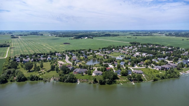 1215 Shore Dr SW, Hutchinson, MN 55350 - view of rural area featuring a large body of water and nearby suburban area