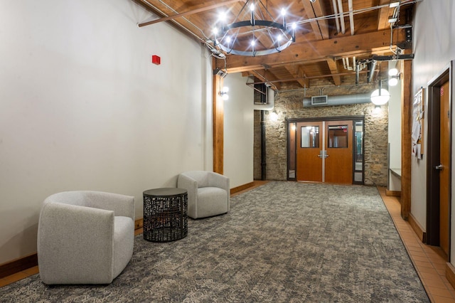 400 1st St Unit 502, Minneapolis, MN 55401 - building lobby featuring beamed ceiling