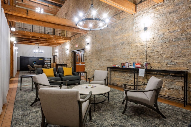 400 1st St Unit 502, Minneapolis, MN 55401 - common area with beamed ceiling and a towering ceiling