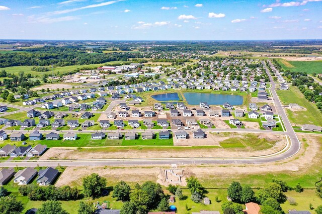 493 Mallard St NE, Hanover, MN 55341 - aerial view of property and surrounding area with a large body of water and nearby suburban area