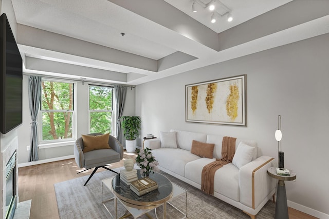 645 1st St Unit 305, Minneapolis, MN 55401 - living room featuring wood finished floors