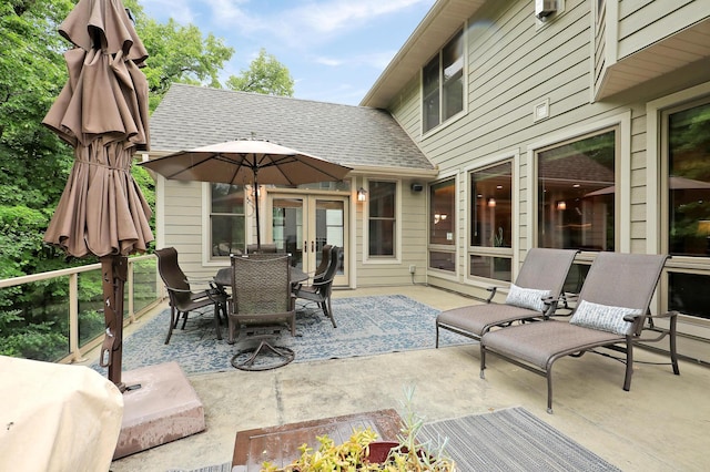 7569 Blackoaks Ln N, Maple Grove, MN 55311 - view of patio with french doors and outdoor dining space