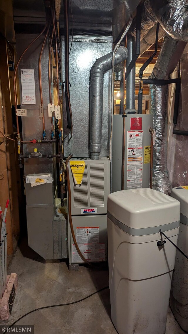 21021 Fresno St NW, Elk River, MN 55330 - utility room with gas water heater