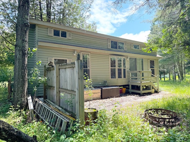 29156 State Highway 47, Aitkin, MN 56431 - rear view of house with a deck