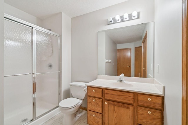 13501 96th Pl N, Maple Grove, MN 55369 - full bath with vanity, a stall shower, and a textured ceiling