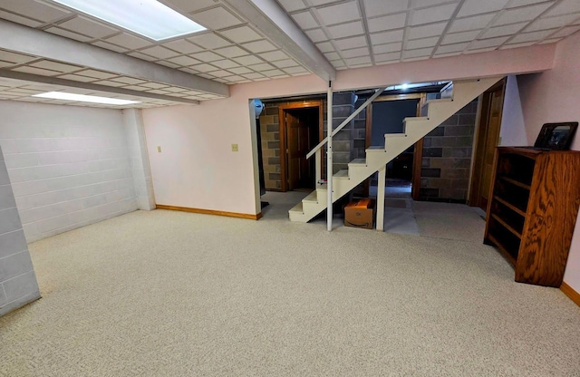 2047 60th Ave, Altona Twp, MN 56164 - finished basement with stairs and baseboards