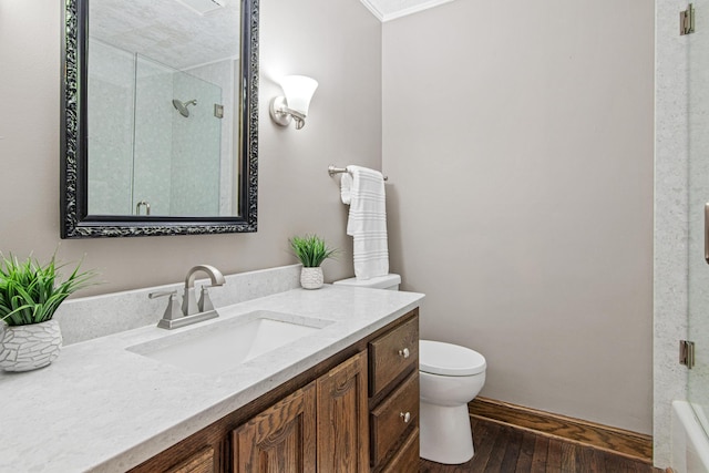 6230 Elm Ridge Cir, Corcoran, MN 55340 - full bath with vanity and wood finished floors