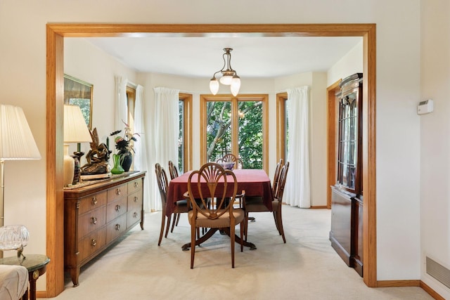 1890 Partridge Cir, Chanhassen, MN 55331 - dining area featuring light colored carpet