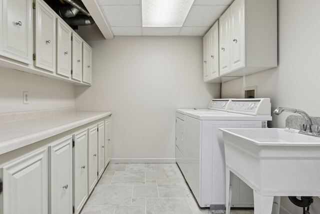 1890 Partridge Cir, Chanhassen, MN 55331 - washroom featuring cabinet space and washer and clothes dryer