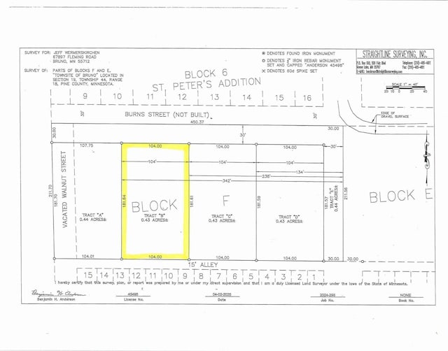 TBD-LotB Burns Street, Bruno, MN 55712
