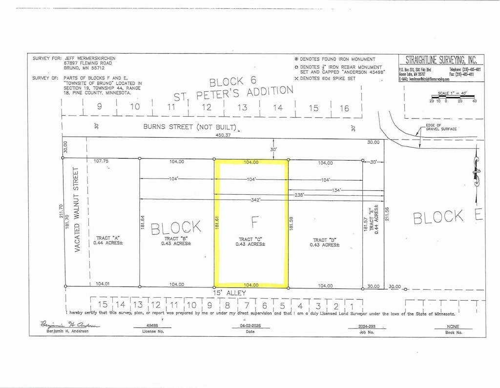 TBD-LotC Burns Street, Bruno, MN 55712