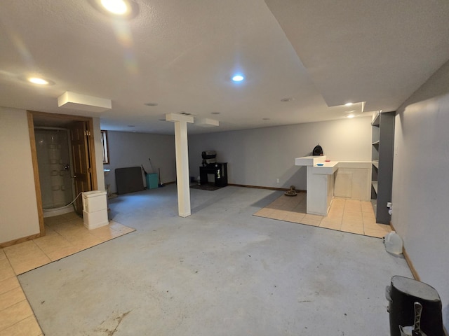 108 9th St, Morris, MN 56267 - finished basement featuring recessed lighting